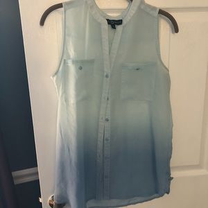 Blue ombré tank top